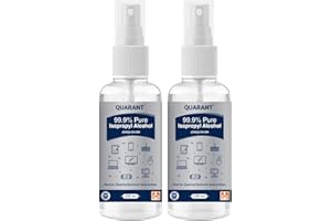 QUARANT 99.9% Pure Isopropyl Alcohol (IPA) for Rubbing or Cleaning Electronics & More, 100ml Spray Bottle (Pack of 2)