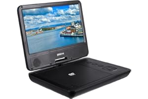 GROOV E Groov-e 7-Inch Portable DVD Player - Movie Player with TFT LCD Screen, Built-in Speakers, USB and SD Card Ports, Remote Control, and Rechargeable Battery, Mains or Battery Powered