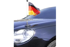 DIPLOMAT-FLAGS magnetisch haftender Autofahnen-Ständer Diplomat-1 Deutschland mit Super-Magnet für Ihre Autoflaggen - Auto Fahne & Flagge