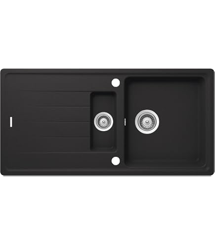 Franke Kubus 2 KNG 110–37 Küchenspüle – Rechteckig, Aus Fragranit In Schwarz, 1-reihig, Für Flexible Küchengestaltung