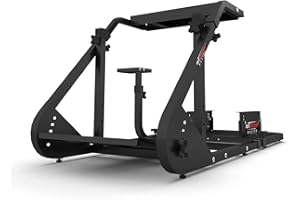 GT Omega Art Simulator Cockpit Frame (No Seat) - Premium Quality Steel Framework - Fully Adjustable Wheel Height - Multiple Seat Mounting Positions - Ergonomic Design - Ideal For PS4, Xbox One, & PC