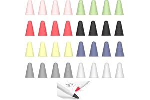 Stylusspetsar fodral, 32 st silikonspetsskydd kompatibelt med Apple Pencil spetsskydd för ljudlös ritning universell stylus s