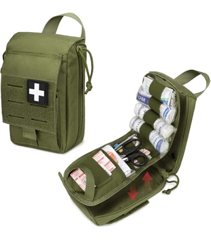 Trousse De Secours Condor EMT Rip-Away – Olive, Support MOLLE, Fabrication Soignée