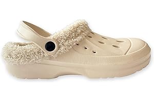 THE ESSENTIALS WARDROBE Ladies Clogs Fleece Lined Adults Warm Cosy Clogs Sandals Slippers Slip On Mules
