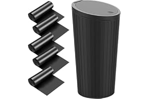 PCXWTLN Car Trash Can with Lid, Car Garbage Can Cup Holder Trash Bin Small Car Door Pocket Garbage Can Bin Car Organizers and Storage for Front Back Seat Accessories