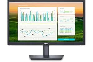 Dell E2222HS 21.5" Full HD (1920x1080) Monitor, 60Hz, VA, 5ms, Ajuste de Altura, Altavoces Integrados, DisplayPort, HDMI, VGA, 3 Años de Garantía, Negro