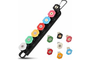 Treki 7pcs Boquilla para Hidrolimpiadora a Presión Boquillas de Conexión Rápida de 1/4" Boquilla Lavadora a Presión para Limpieza de Automóviles y Jardinería 4000 PSI, 2.5 GPM