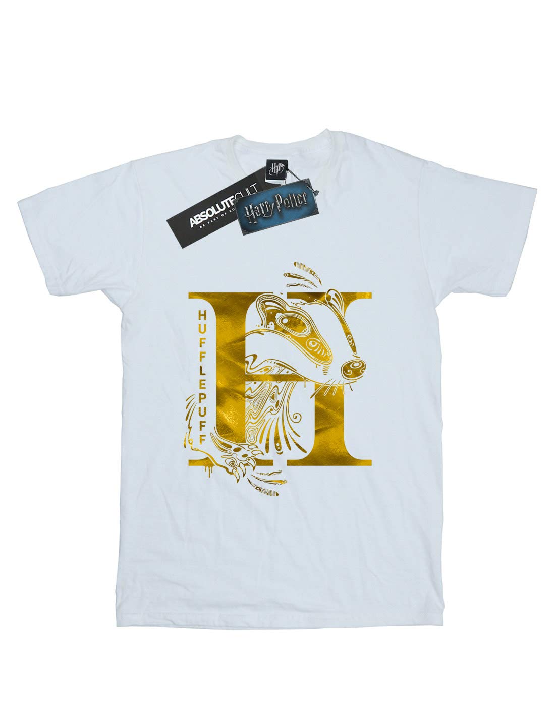 Harry-Potter-Jungen-Hufflepuff-Badger-T-Shirt