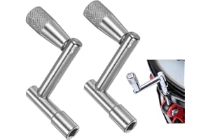 WATLIKEUP 2 PCS Drum Keys,Adjustable Drum Wrench Tool,Drum Key Tool,Stainless Drum Tuner Key,Drum Tuning Wrench,Universal Drum Tuning Key for Acoustic Electronic Drums Snare Drum and Bass Drum