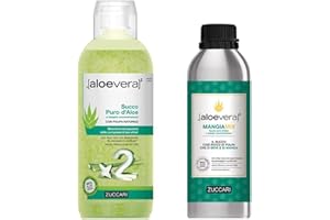 ZUCCARI Aloevera2 - Succo Puro D'Aloe 2Litri + Mangiamix 1 Litro