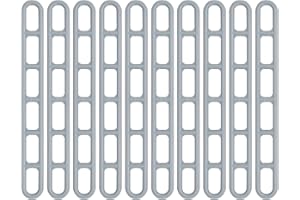 TINSELLNS 10pcs Caravan Awning Ladders Straps Tie 6 Holes Awning Tension Straps Extra Strong Rubber Strap for Awnings Adjustable Awning Rubber Ladder Bands Pegging Tension Straps Gray Camping Accessories