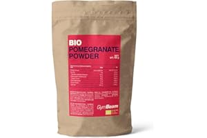 ‎GYMBEAM GymBeam BIO Granatapfelpulver - Granatapfel Fruchtpulver, süßer Geschmack, ohne Zusatzstoffe, vegan, vielseitig verwendbar für Smoothies, Kuchen, Joghurt, Bio Granatapfel, 100 g