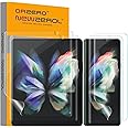 NEWZEROL 4 Pièce TPU Protecteur D'écran Compatible pour Samsung Galaxy Z Fold 3 5G, Contient 2 Pièce Protection D'écran Intér