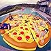 Produktbild Aufblasbares Schwimmende Reihe Bett Groß Kissen für Schwimmen Pizza Form PVC Plastik Wasser Schwimmende Ventil für Schwimmbad und Meer Strand für Sommer Urlaub für Kinder und Erwachsene 180cm 150cm