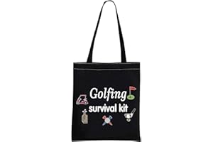 JTOUK Kit de survie pour le golf, trousse de maquillage, cadeau de golf, accessoires de golf, cadeau pour maman, golfeur humour, Survie Golf Toteblack Eu, Étui de beauté