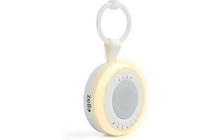 LUMI Zello Portable White Noise Machine Baby Sleep Aid 20 Soothing Sounds Warm Night Light 20hr Battery USB Rechargeable Memory Function Portable Sound Machine Travel Pram Pushchair Cot Nursery Camping