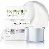 Eucerin Hyaluron-Filler Day Cream Refill SPF 15 for Dry Skin (50ml), Anti-Wrinkle Facial Treatment Anti-Aging Cream with Hyal