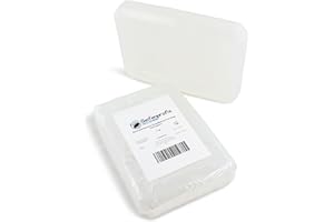 Seifenprofis - Glycerinseife Transparent 0,9kg (SLS+SCS-frei) - Rohseife Seifenbasis 100% vegan zum Seife gießen