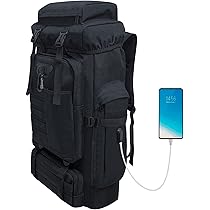 Sac Randonnée Sac à Dos Imperméable Molle 70L/100L Sac