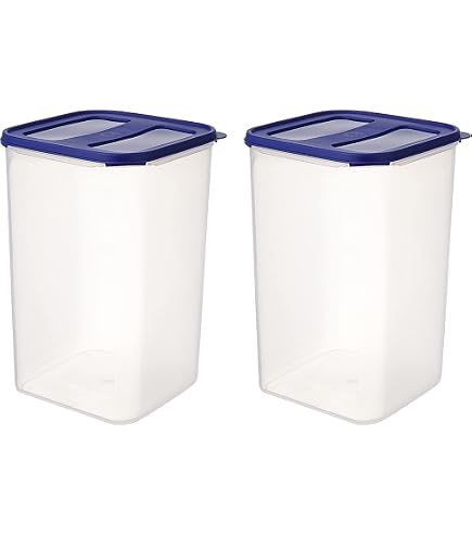 Transparent PETG Storage Tubes with Black Lid - Set UK