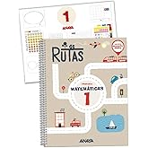 Matem&aacute;ticas 1. RUTAS. (Incluye material manipulativo)