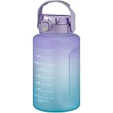 Vagonlife MEGA B&uuml;y&uuml;k Boy 2500ml 2.5Litre Pipetli/Pipetsiz Kullanım &Ccedil;ift Renk Motivasyon Matarası