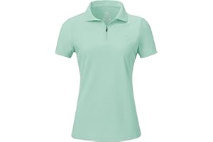 AjezMax Damen Sport Poloshirt Kurzarm Golf Tennis Polohemd Leicht Atmungsaktiv Sommer T-Shirts
