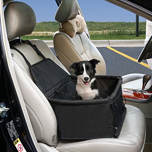 Funda Protector de Coche para Perros Funda Asiento para Mascota Cubierta de Asiento de Perro Hamaca Impermeable y Resistente, Asiento de Copiloto para Mascotas para Todo el Coche, SUV, 40x30x25CM