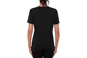 Gyabnw Maglietta Sportiva Donna Girocollo T Shirt Palestra Donna Manica Corta Orlo Posteriore Diviso Traspirante Top Fitness Yoga Corsa Danza