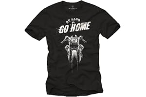 MAKAYA Cafe Racer Moto - T-Shirt Homme Manches Courtes