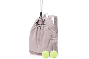 BJLFS Bolsa de Tenis, Mochila de Tenis para Mujeres y Hombres, Bolsa Grande de Pickleball，Adecuado para Uso Deportivo Diario, Puede Contener Vasos de Agua, Toallas, Ropa，2 Raquetas