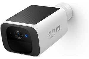 eufy Security SoloCam S220, Soldriven 2K-övervakningskamera | Utomhus, trådlös Wi-Fi, 8GB inbyggt lagringsutrymme, inga månad