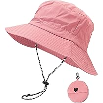 Comhats Unisex waterdichte emmerhoed voor wandelen golf safari - dames regenhoeden - UPF 50 zonnehoed verstelbaar | opvouwbaar | winddicht, marineblauw, XL