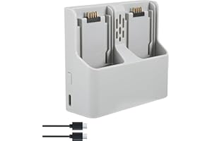 WORAHROE Akku Ladegerät für DJI Neo, Zweiwege Ladestation Drone, Schnelllader Two-Way Charger Hub für Neo, Akkuladestation, Dual Akku Ladegerät Zubehör
