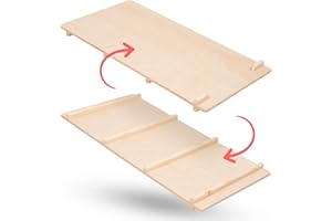 Tavola di scivolo in legno per l'arco di arrampicata NOBSI - Tavola di scivolo in legno per interni | Arco di arrampicata per bambini | Giocattolo per bambini da 1 anno in poi - Scivolo/naturale