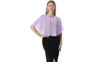 HOTSHAWL Chales y capelets suaves de gasa para vestido de noche, boda, capa de chal, accesorios para mujer estilo años 20