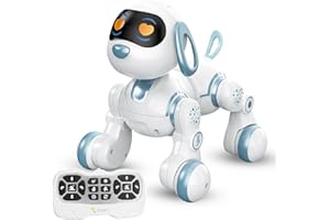 Aedcbaide Perro Robot Juguete para Niños, Perro Robot Inteligente Programable de Música Dance, Juguetes Robot Interactivos Inteligentes, Regalos Creativos para Niños y Niñas 3-12 Años