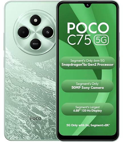POCO C61 Mystical Green 4GB RAM 64GB ROM : Amazon.in: Electronics