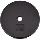 Yes4All Standard 2.54 cm cast iron weight plate - Ideal for strength training - Multiple weights: 2-11 kg (Single and 4-pack S