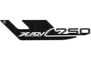 labelbike - Pegatinas 3D Tapa Escape Xadv Moto Scooter Decoraciones y Protecciones con Licencia Oficial Honda en Resina compatible con HONDA X-ADV 750 2017-2020 - Color Carbono