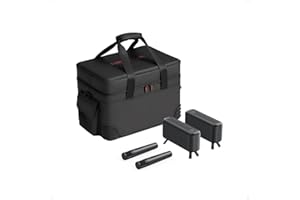 NEBULA X1 Sound- und Transport-Set für den Beamer, kabellose Satellitenlautsprecher, kabellose Mikrofone, Tragetasche, All-in-One Entertainment-Kit, kompatibel mit NEBULA X1, Party, Karaoke, Kino