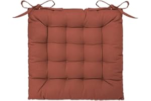 ATMOSPHERA CREATEUR D'INTERIEUR Atmosphera - Cojín de Silla de algodón Terracota 38 x 38 cm