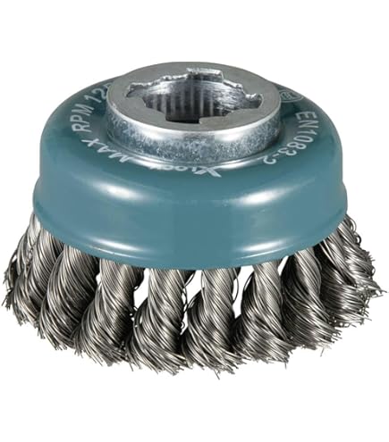 Makita D-24119 Tazza Intrecciata Grata Da 60mm - In Acciaio Per Smerigliatrici E Lavori Di Levigatura - Foto 4