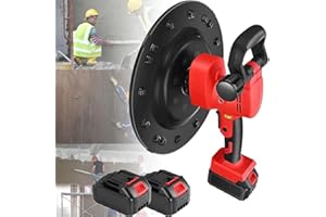 OPSREY Electric Wall Smoothing Machine, 1680W Cordless Polishing Machine, Concrete Trowel, Cement Surface Wall Plastering Machine, Electric Plaster Mortar Cement Putty Trowel 2battery