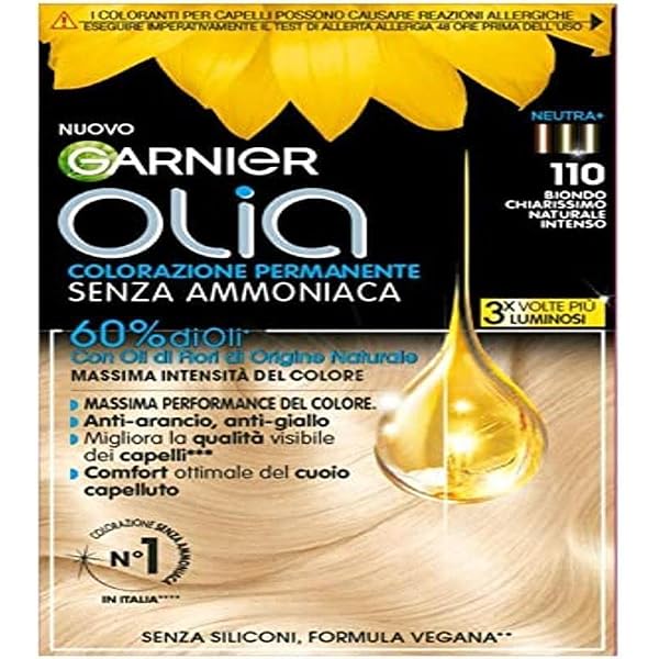 Garnier Olia Haarfarbe 4.0 Dunkelbraun – ölbasierte Coloration Ohne Ammoniak, Mit Grauabdeckung