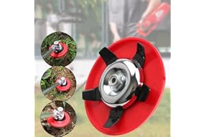 TEMOO Piastre di diserbo, tosaerba per tosaerba con 2 tipi di lame da taglio, tosaerba diserbante, risaia a terra asciutta accessori multifunzionali per diserbo a lama da diserbo