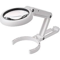 PEANUTAU HD Handheld Magnifier Loupe LED Light Magnifying Glass