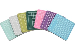 TNFEEON 7 PCS Almohadilla de corte Mini alfombrilla Artesanía colorida Tallado de bricolaje Accesorios hechos a mano 2.4 x 2.4in