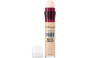 Maybelline New York Instant Anti Age Eraser multifunkcyjny korektor do twarzy z gąbeczką, maskuje zaczerwienienia, cienie i zmarszczki, 00 Ivory, 6,8 ml
