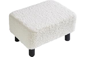 YMYNY Fotpall liten, fotstöd ottoman med stabila träben under skrivbord, soffa fotpall för vardagsrum, sovrum, kontor 40 cm L